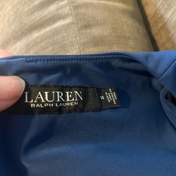 Ralph Lauren Classic Blue Midi Dress - Picture 2 of 5